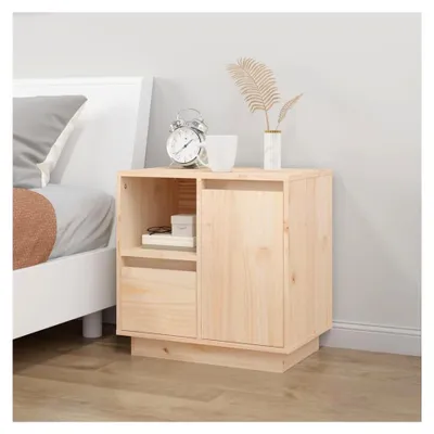 Produktbild von Nachttisch mit Stauraum 50x34x50cm aus Kiefernholz