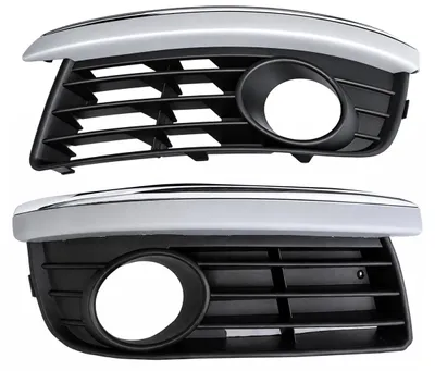 Produktbild von Grill Lüftungsgitter Nebelscheinwerfer Chrom passend für Golf 5 Varinat Jetta