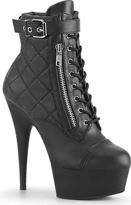 Produktbild von DELIGHT-600-05 Damen Booties von Pleaser, Schwarz EU 41, US 11