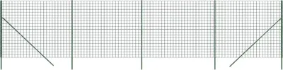 Produktbild von vidaXL Maschendrahtzaun Grün 1,8x10 m Verzinkter Stahl