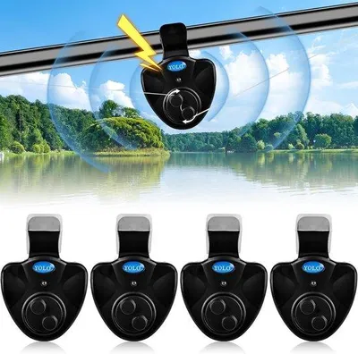 Productafbeelding van Famanu elektronische beetmelders met LED-indicator en akoestisch signaal - set van 4 stuks