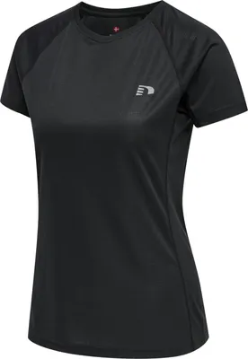 Produktbild von Newline Core Running Damen T-Shirt Laufshirt S/S schwarz 500101-2001, Größe:S