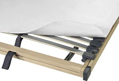 Productafbeelding van Famanu matrasbeschermer - Noppenbeschermer voor lattenbodems, 160x200 cm