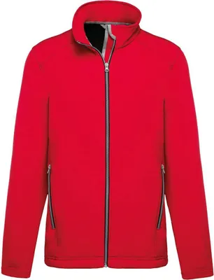 Produktbild von Kariban Uni Softshell Jacke Übergangsjacke Freizeit Jacke, Größe:2XL, Farbe:Rot
