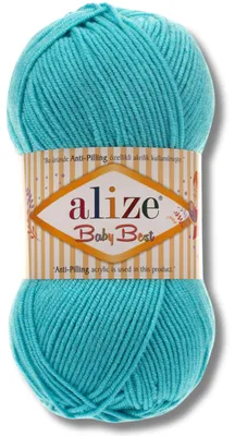 Immagine prodotto di Alize 1x 100g Baby Best, filato antipilling, tinta unita, ideale per uncinetto e maglia (287)
