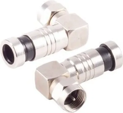 Produktbild von F-Kompressions- Winkelstecker für Kabel 7,2mm
