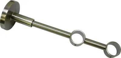 Produktbild von Gardinia Träger geschlossen Chicago, 2-Läufig, Ø 20 mm, edelstahl-optik