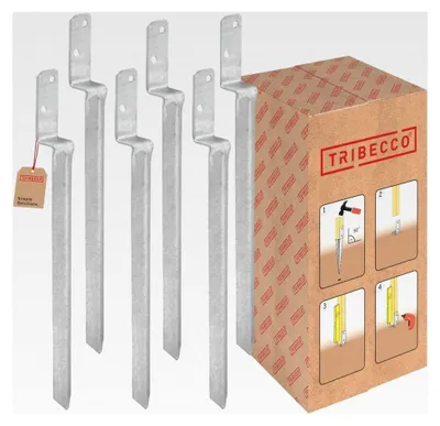 Produktbild von Einschlag-Bodenhülse L-Form für Vierkant-Holzpfosten, 40 x 530 mm