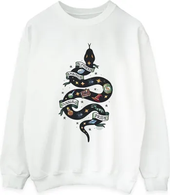 Produktbild von Harry Potter - "Slytherin" Sweatshirt für Damen BI21507 (XL) (Weiß)