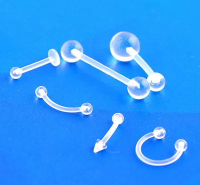Produktbild von 6 Teile/satz Bauch Ring Barbell Augenbraue Lip Zunge Stud Nase Ring Körper Piercing