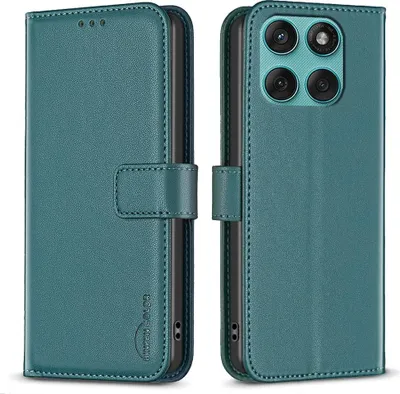 Produktbild von Motorola Edge 60 / 60 Fusion Hülle - BINFEN Klapphülle - Grün