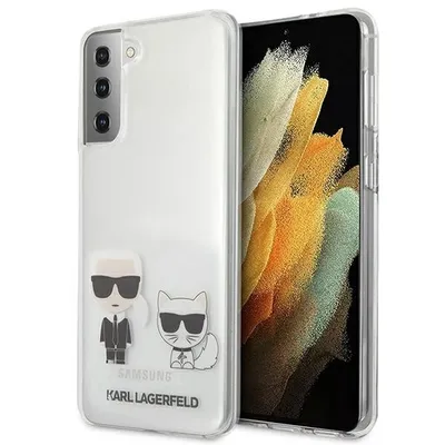 Produktbild von Karl Lagerfeld KLHCS21MCKTR S21+ G996 Hartschalenetui Transparent Karl & Choupette Handytasche