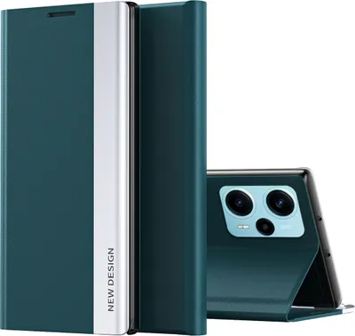 Obrázek produktu pro Pouzdro pro Xiaomi Poco F5 MagnetickéPolyuretanKožené Pouzdro s Funkcí Stojánku zelené