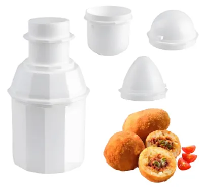 Produktbild von Set mit 4 multifunktionalen Reiskugelformen, 3-in-1
