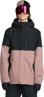 Productafbeelding van Volcom L Gevoerde Gore-tex® Jas, zwart, paars, maat XL. Mannenmodel, zwart, paars, maat XL