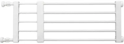 Productafbeelding van Hondenaanloophek - Poedelhek - Honden - Interieur - Schaalbaar installatiesysteem - 39-135 cm breed - Wit