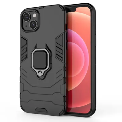 Produktbild von Ring Armor Hülle Für Iphone 14 Plus, Gepanzerte Hülle, Magnetische Ringhalterung, Schwarz