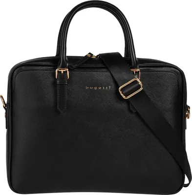Zdjęcie produktu dla bugatti torba biznesowa na laptopa z przegrodą na laptopa Ella Business Bag Black Saffiano czarna