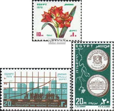 Produktbild von Briefmarken Ägypten 1976 Mi 1225,1232,1233 (kompl.Ausg.) postfrisch Festival