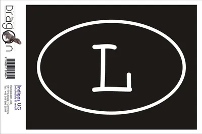 Produktbild von Aufkleber / Autoaufkleber - JDM / Die cut / Auto / OEM - Luxemburg L - 110x70 mm silber - Heckscheibe / Heckscheibenaufkleber