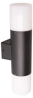 Produktbild von Wandlampe, IP44, schwarz, 2 flammig, H 32 cm