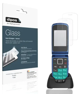 Image de 2x Protection ecrán pour Tosaju T380 mat Verre souple Film Protecteur 9H dipos