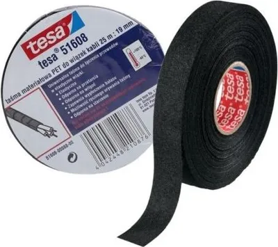 Zdjęcie produktu dla Tesa Taśma Izolacyjna Materiałowa Do Wiązek Kablowych 25M, 19Mm