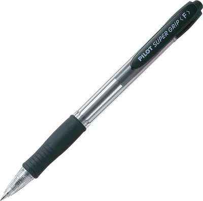 Produktbild von Pilot Super Grip Schwarz Clip-on-Einziehkugelschreiber Fein 12 Stück(e)