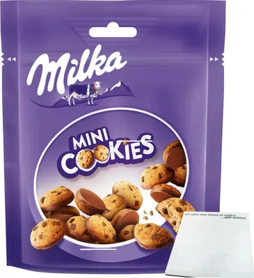 Produktbild von Milka Mini Cookies (110g Packung) + usy Block