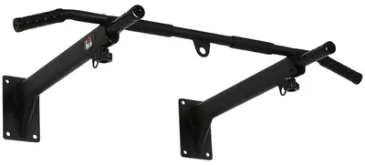Produktbild von Klimmzugstange Wandmontage Pull Up Bar, Reckstange Mit Ösen Für Boxsack, Stahl, Schwarz, 93,5X65X17 Cm