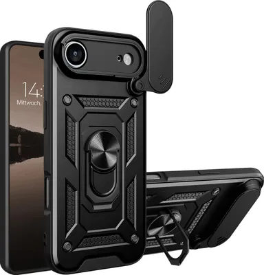 Produktbild von Armor Handyhülle für Apple iPhone 17 Air Kameraschutz Handy Panzer Case Cover Schutzhülle Outdoor Farbe: Schwarz
