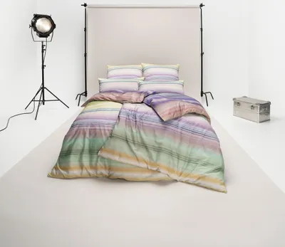 Produktbild von Estella Mako-Satin Bettwäsche Bright multicolor 200x220 cm + 2x 80x80 cm