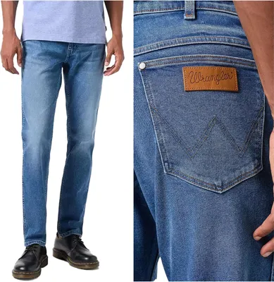 Immagine prodotto di WRANGLER, Jeanshosen per bambini, vestibilità dritta, RIVER, W36 L32, Blau, Jeans, baggyjeans, buggy