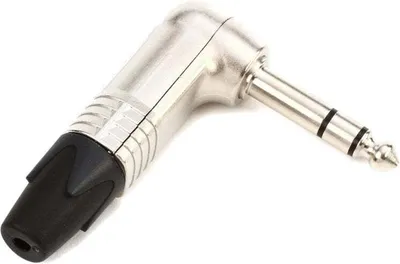 Obrázek produktu pro Neutrik - Jack konektor, 3kolíkový samec, 6,3 Mm, 90°, Nikl