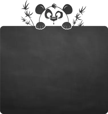 Produktbild von 017 Pandabär - selbstklebende Tafelfolie/ Kreidefolie inkl. 3 Stück Kreide