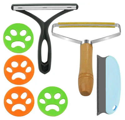 9-teiliges Tierhaarentferner-Set für Kleidung & Polster