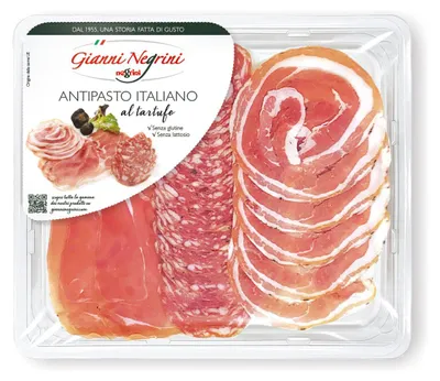 Produktbild von Gemischter Aufschnitt mit Trüffel (Prosciutto Crudo, Salami, Pancetta) 120g - Gianni Negrini