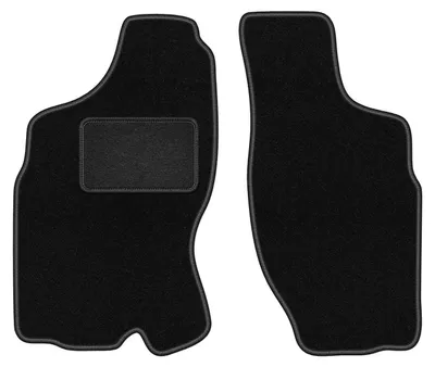Produktbild von Velours-Fußmatten Vorne passend für Volkswagen Phaeton Long (Limousine, Bj. 2002-2012) – schwarz, passgenau, mit Befestigungen set 2 Stk. - STANDARD