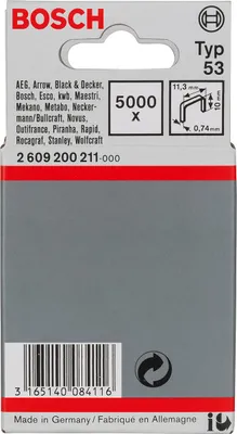 Obrázek produktu pro Sponkovačka Bosch 5000 10/11,4 mm typ53