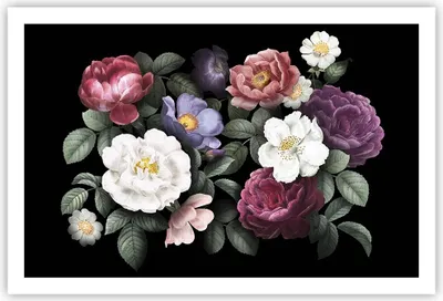 Produktbild von Poster - Poster ohne Rahmen - Blumen Blumenstrauß Komposition - 91,5x61 cm - Wand Bild - Wanddeko - Wandbilder - Kunstposter - Wandposter - Bilder - Kunstdruck - Wanddekoration - P2XAA91x61-5032