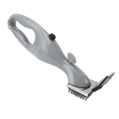 Image de Brosse vapeur pour gril, portable, nettoyage en profondeur, entretien facile, brosse vapeur en acier inoxydable pour gril en acier, fonte et céramique