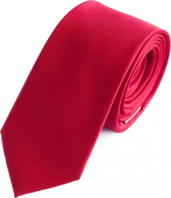 Produktbild von Fabio Farini - 1 Stück Herren Krawatten mit Farbton Rot - Schlips in 6cm Schmal (6cm), Hellrot