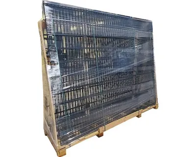 Produktbild von Doppelstabmattenset Typ 8/6/8 inkl Pfosten mit Flachhalter 183 cm x 10 m, anthrazit
