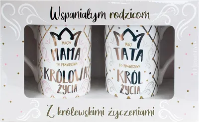 Zdjęcie produktu dla Kubek Komplet Mama/Tata Korona Q 898