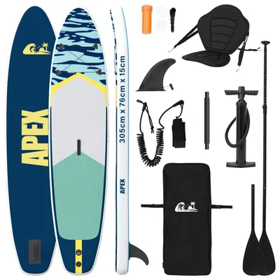 Produktbild von SUP Board mit Sitz 2-in-1 APEX 305 x 76 x 15 cm Blau für