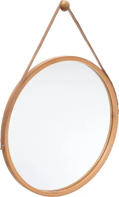 Produktbild von 5 five simply smart - Spiegel rund lederriemen 38cm "sicela"