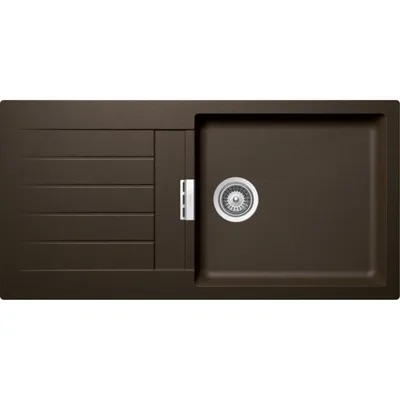 Produktbild von Schock Einbauspüle Signus D-100L FB Bronze Flächenbündig inkl. Holzschneidbrett