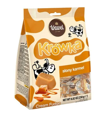 Immagine prodotto di Wawel Karmelki Krówki Mleczne Słony Karmel 250 g