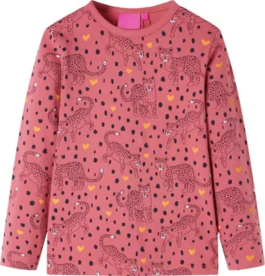 Produktbild von vidaXL Kinderpyjama mit Langen Ärmeln Altrosa 92