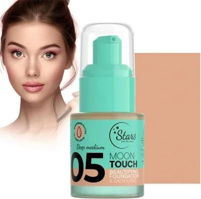 Produktbild von Sterne von den Sternen MOON TOUCH Verschönernde und pflegende Foundation 05 Deep Medium, 25 g